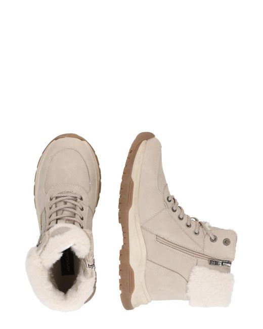 Tom Tailor Natural Schnürstiefelette