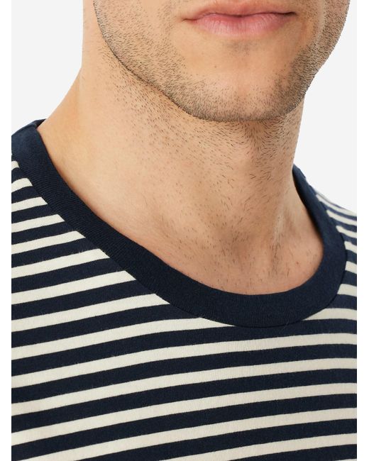 Schiesser Pyjama Casual Nightwear in Blue für Herren