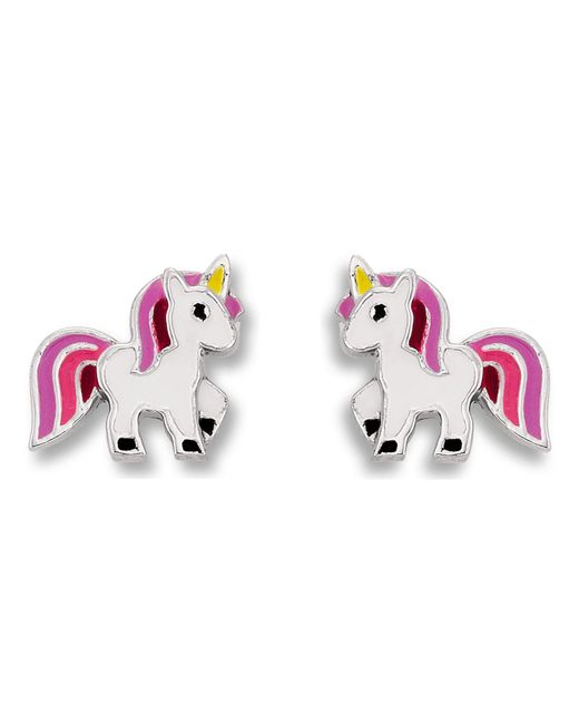 ONE ELEMENT Metallic Ohrstecker Einhorn