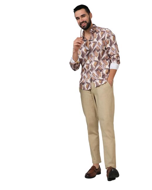 Campus Sutra Hemd Winston in Pink für Herren