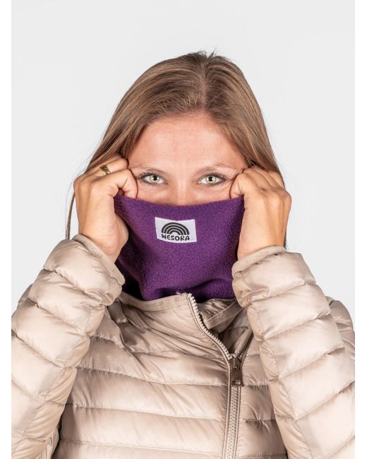 WESORA GmbH Purple Schlauchschal Fleece Neckwarmer