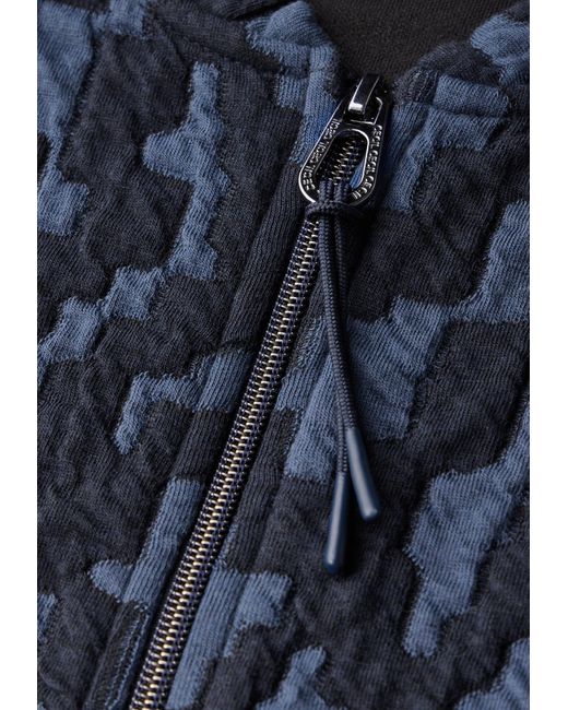 Cecil Blue Jaquard Jacke Mit Struktur
