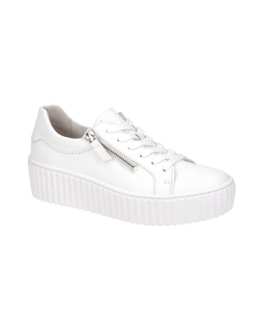 Gabor White Schnürschuh