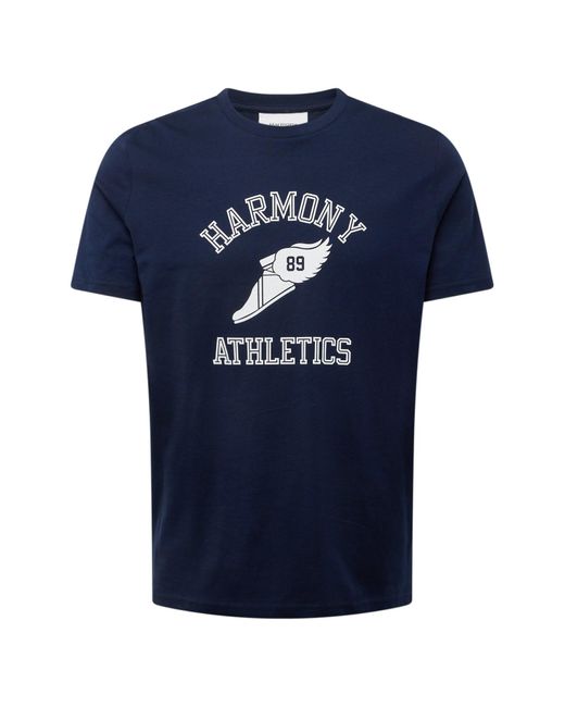 Harmony T-shirt '89 athletics' in Blue für Herren