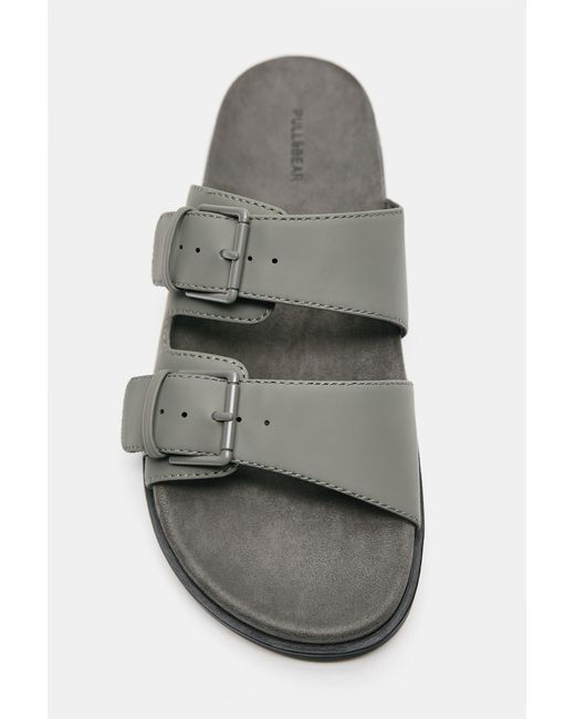 Pull&Bear Pantolette in Gray für Herren