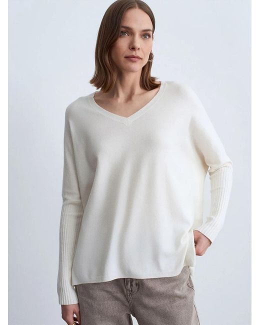 Dilvin White Pullover Pullover