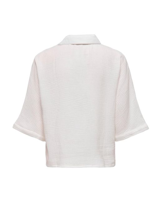 ONLY White Bluse Onlthyra