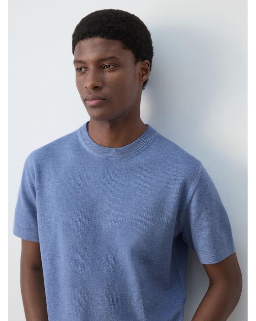 Mango Pullover Andrew in Blue für Herren