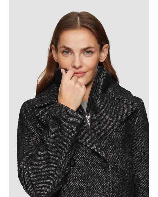 S.oliver Black Jacke 'Inlay'