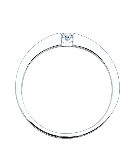 Elli DIAMONDS White Ring Ella