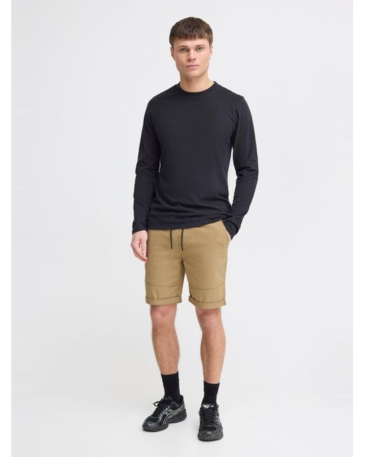 Solid Chinoshorts Henk Mit Elastischem Bund Und Tunnelzug in Natural für Herren