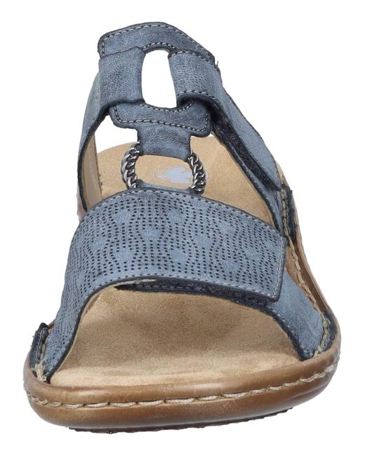 Rieker Blue Pantolette Basic