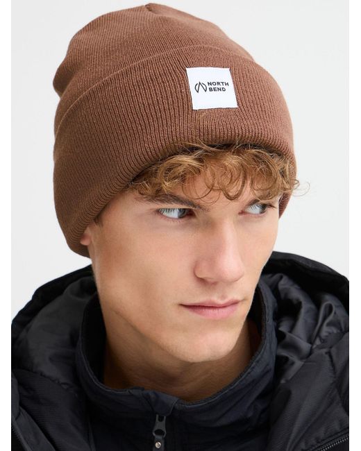 North Bend Strickmütze Nblou U in Brown für Herren