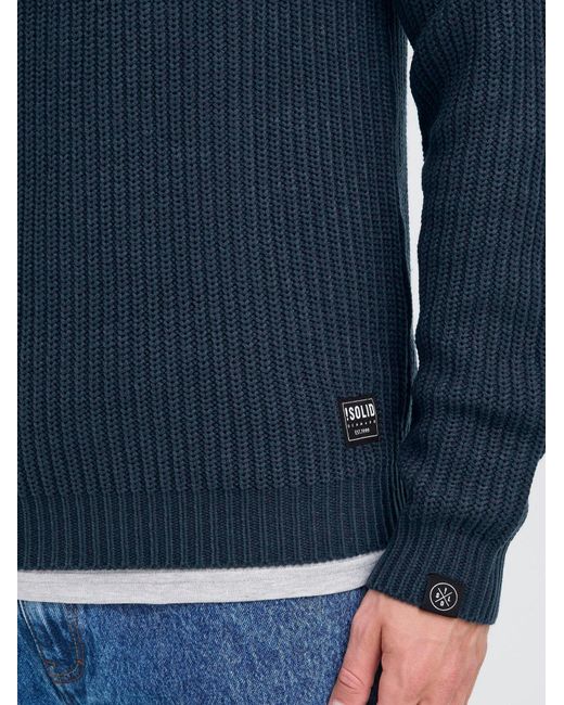 Solid Pullover Sdarian in Blue für Herren