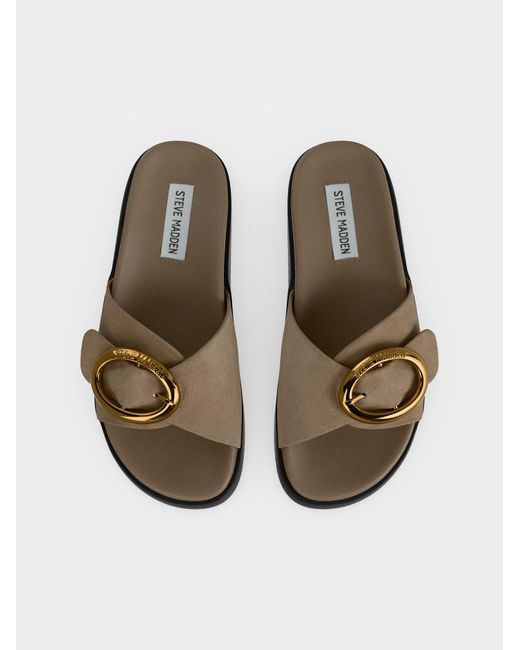 Steve Madden Brown Pantolette Mistify