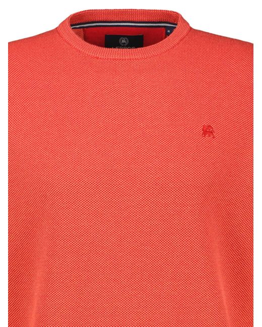 Lerros Pullover Basic in Red für Herren