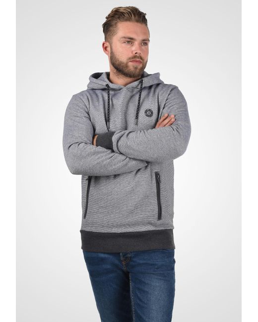 Solid Hoodie 'raffa' in Gray für Herren