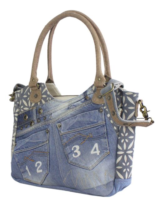 Sunsa Blue Shopper