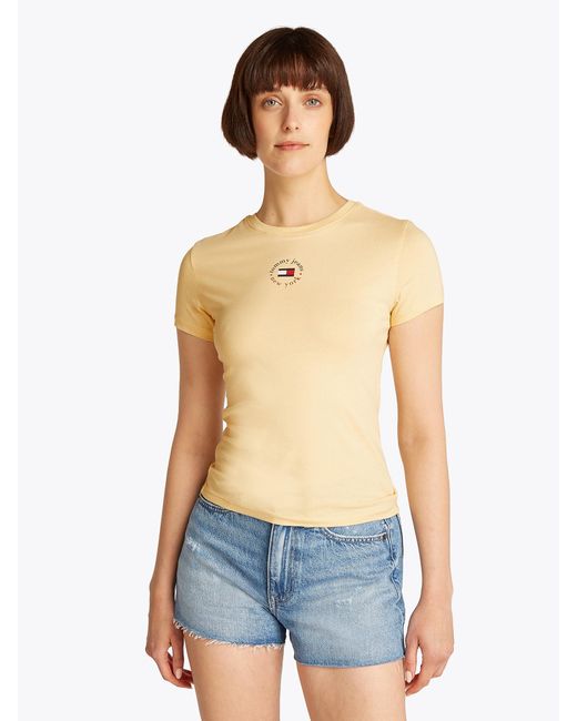 Tommy Hilfiger Natural T-Shirt 'Essential'