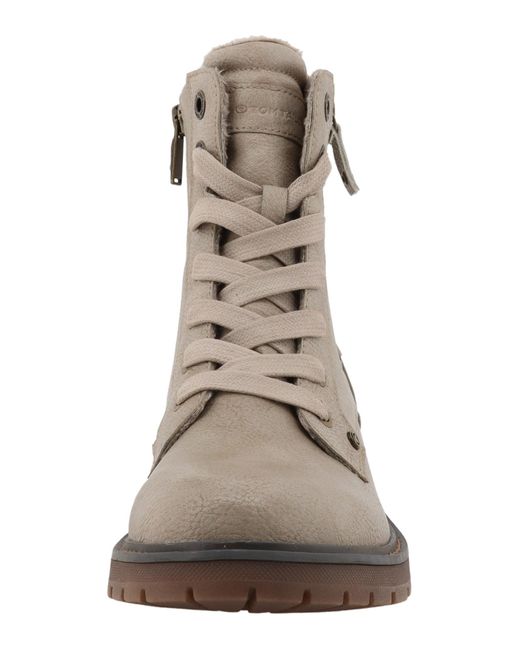 Tom Tailor Natural Schnürstiefelette