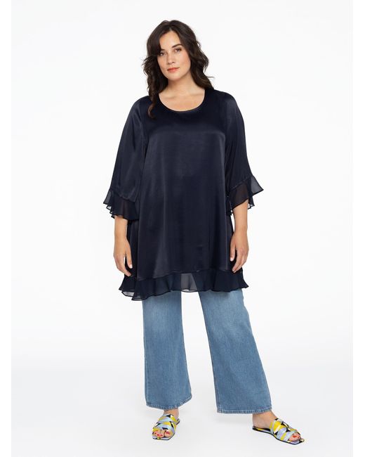 Yoek Blue Bluse