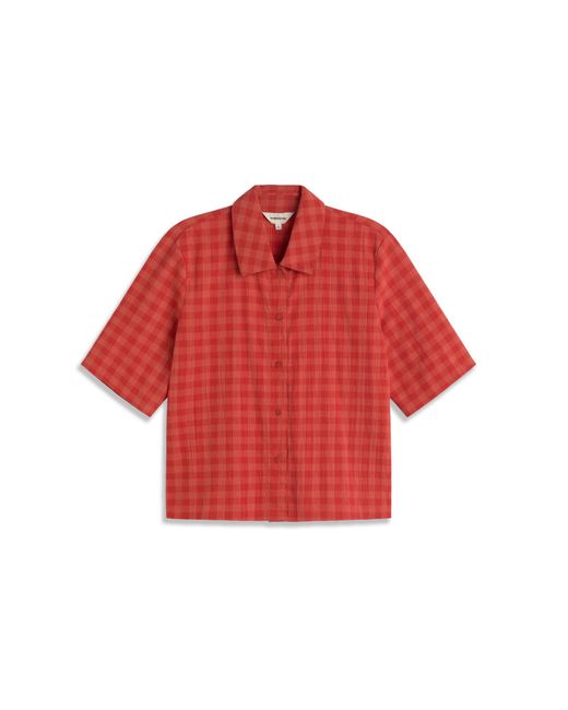 Thinking Mu Red Bluse Ane