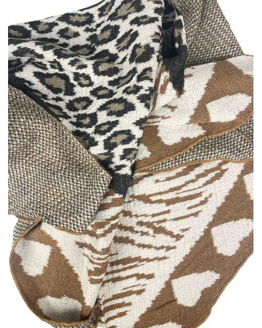Kumixi Gray Schal Leopard