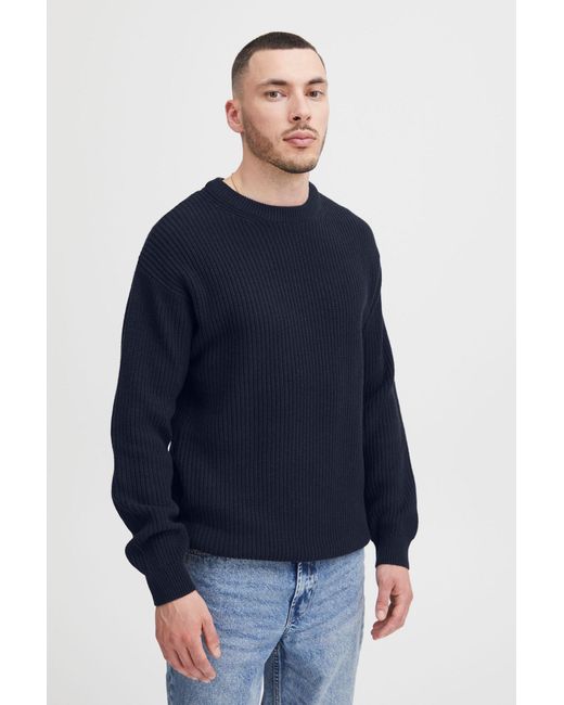 Solid Pullover in Blue für Herren