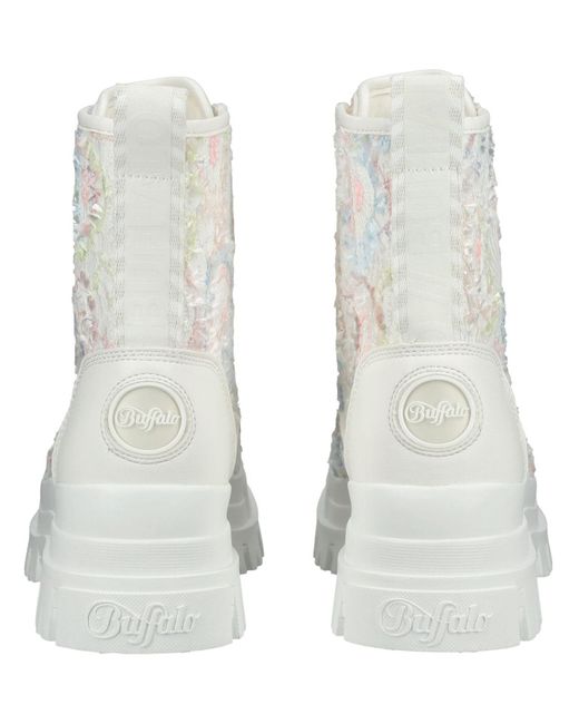 Buffalo White Schnürstiefelette Aspha Rld