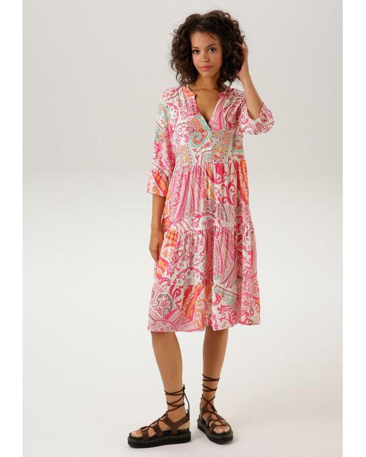 Aniston CASUAL Red Sommerkleid