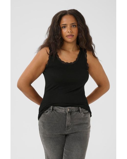 Kaffe Black Top Kcomia