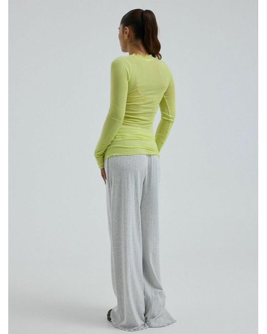 Seamless Basic Green Top Cotton