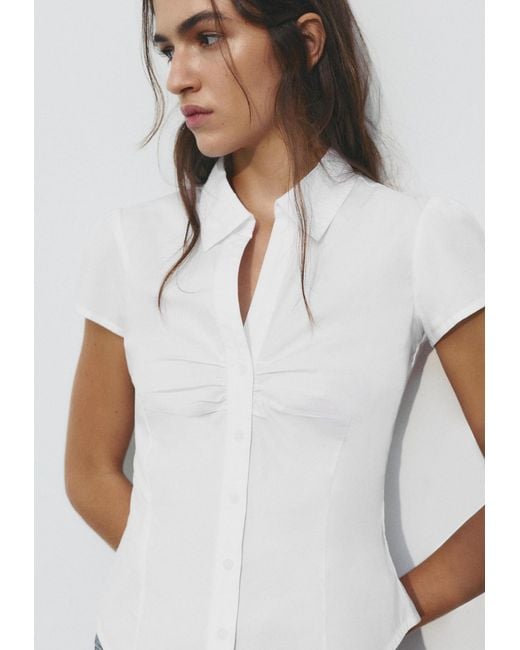 Pull&Bear White Bluse