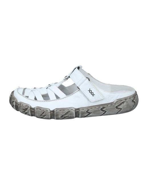 Rieker White Clogs Basic