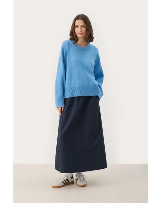 Part Two Blue Pullover 'Serafine'