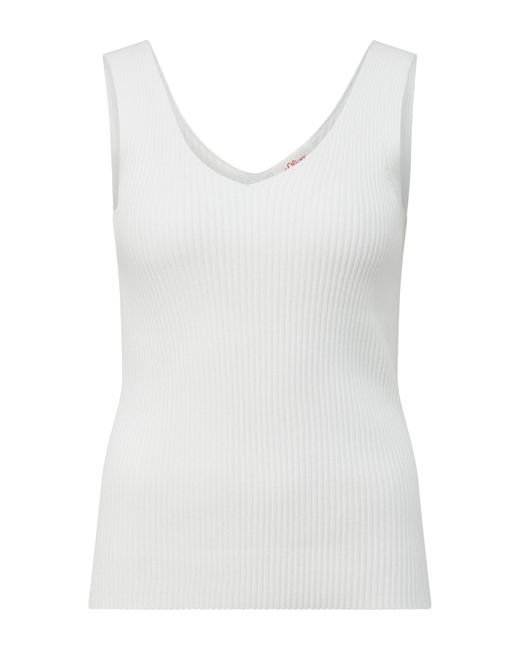 S.oliver White Stricktop