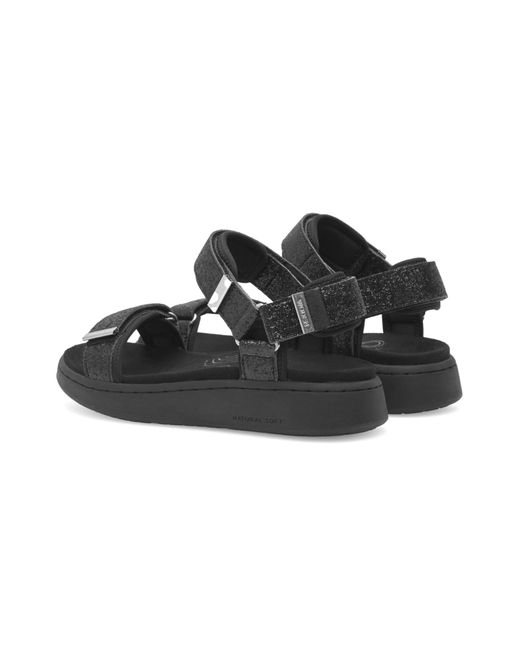 Woden Black Riemensandale