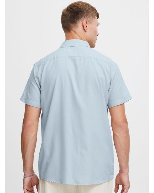 Solid Hemd Pete in Blue für Herren