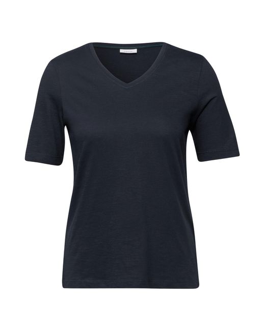 Cecil Blue T-Shirt Im Tunika-Look