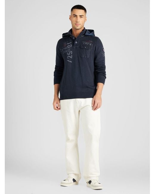 Camp David Pullover in Blue für Herren