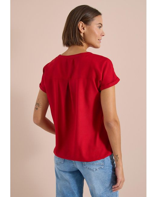 Cecil Red Bluse