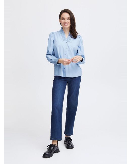 Fransa Blue Bluse 'Pops'