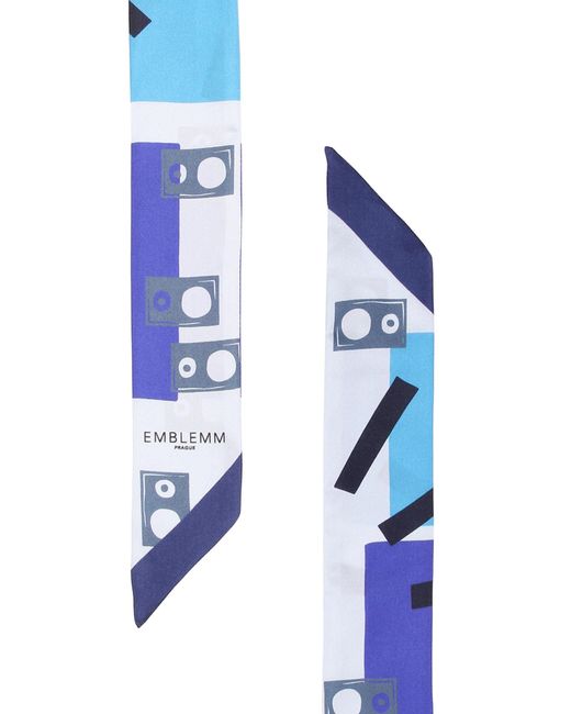 EMBLEMM Blue Schal Soundwave