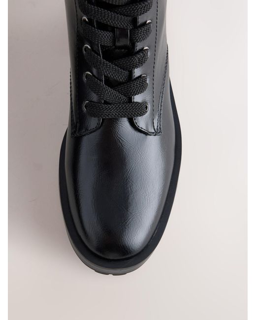 Next Black Schnürstiefelette