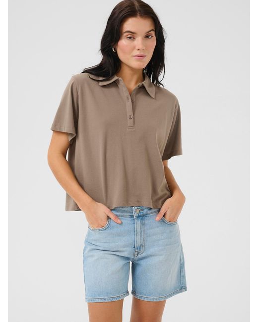 My Essential Wardrobe Gray Poloshirt 'Abbymw'