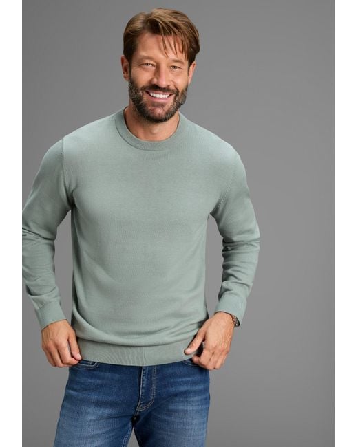 Delmao Pullover in Green für Herren