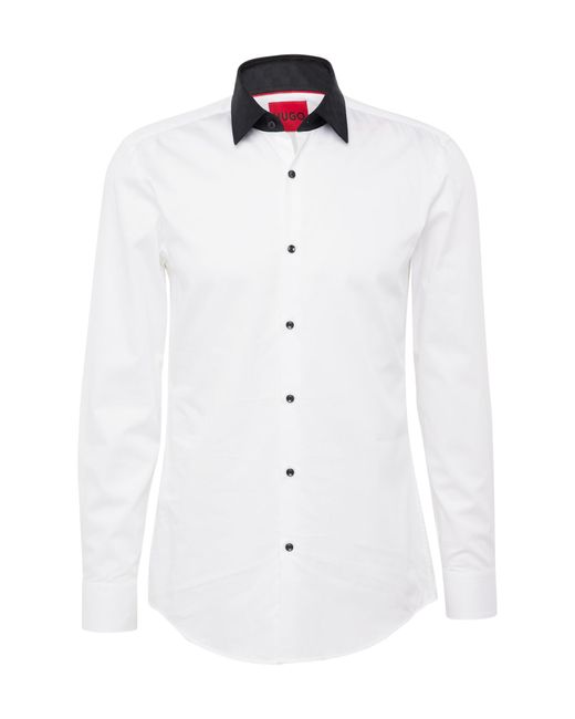 HUGO Hemd 'kenno' in White für Herren