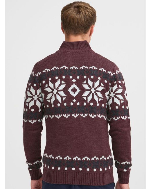 Solid Pullover Norwin in Red für Herren