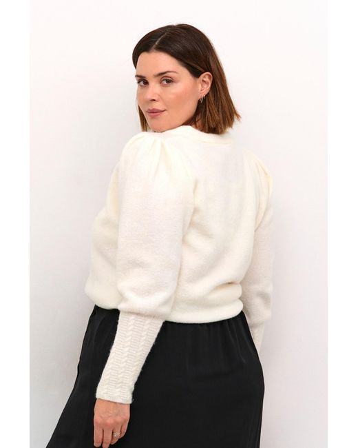Kaffe White Pullover Kc Amalia