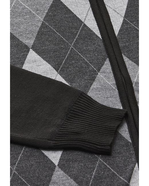 Mozzaar Strickjacke in Black für Herren
